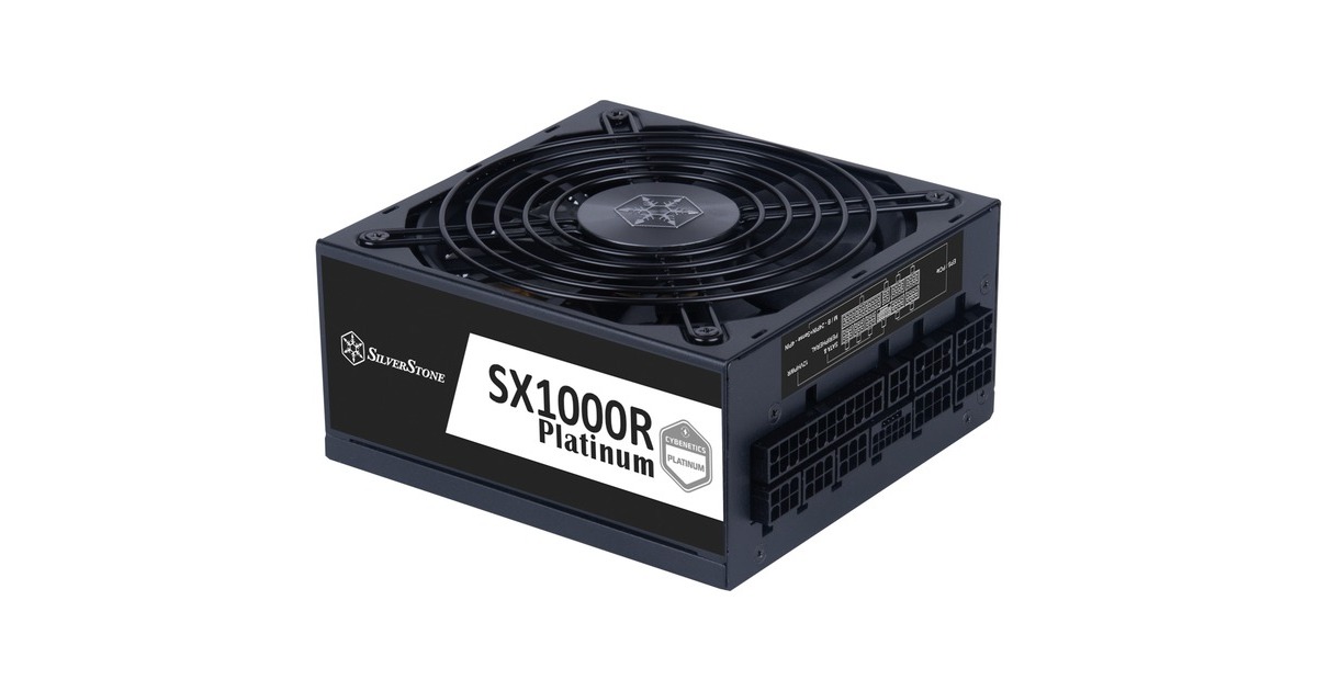 SilverStoneSST-SX1000R-PL, modulaire 1000 watt voeding   (Zwart, 4x PCIe)