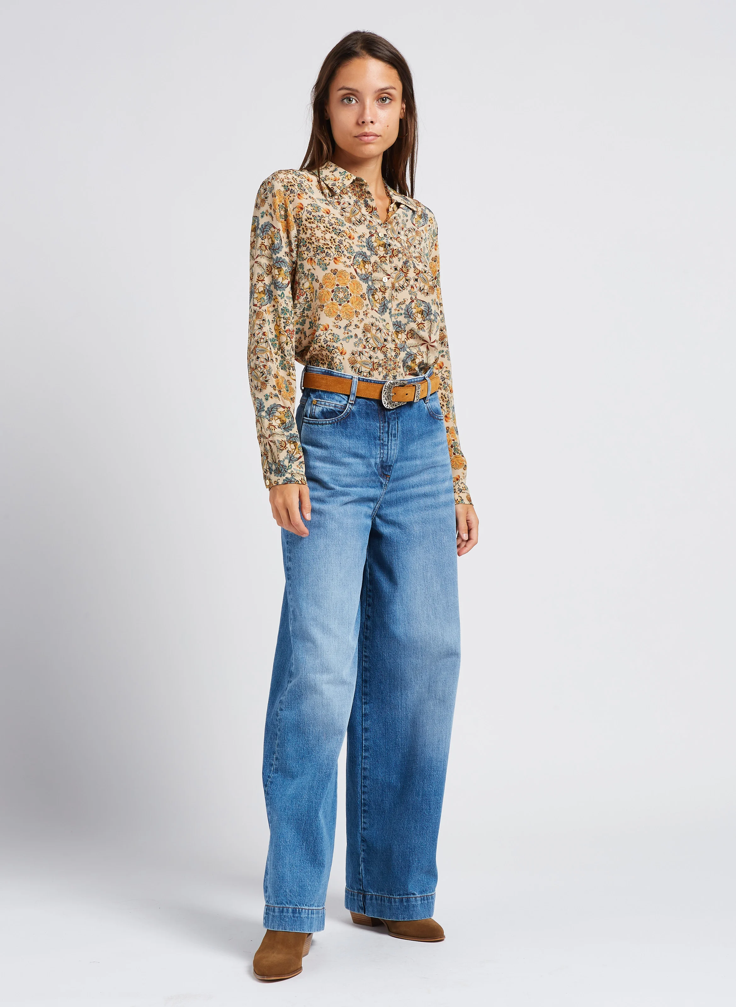 LADYJA - Bottines en cuir | Marron