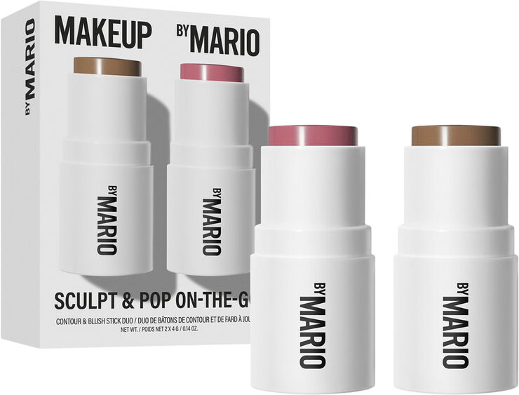 MAKEUP BY MARIO Sculpt & Pop On the Go - Duo med minikontur og -blush
