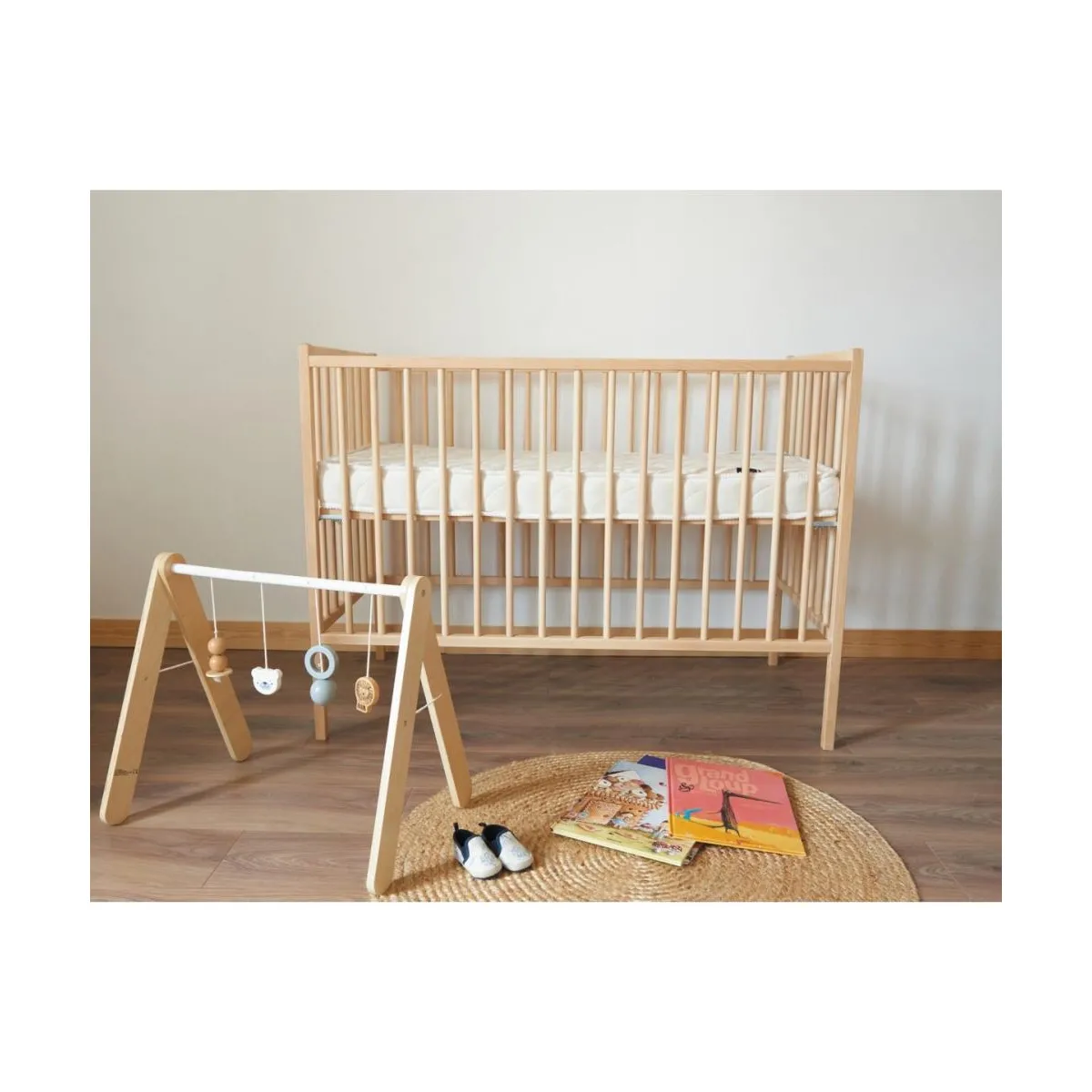 Combelle Lit Remi 60x120 - Brut Naturel