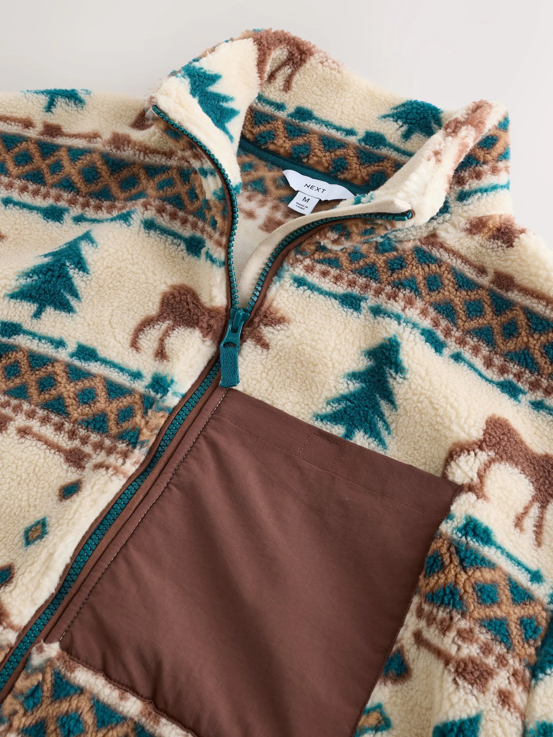 Neutraal - Matching Family Borg Zip Through Fleece