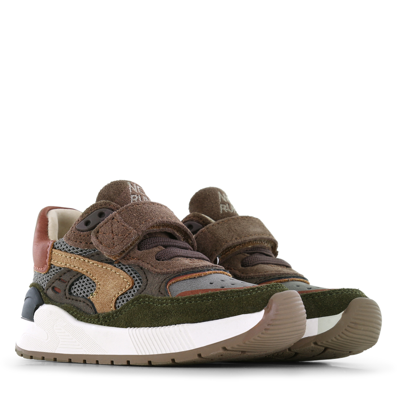 Shoesme donkerbruine sneaker Mesh, Microfiber nubuck, Suède | Sale