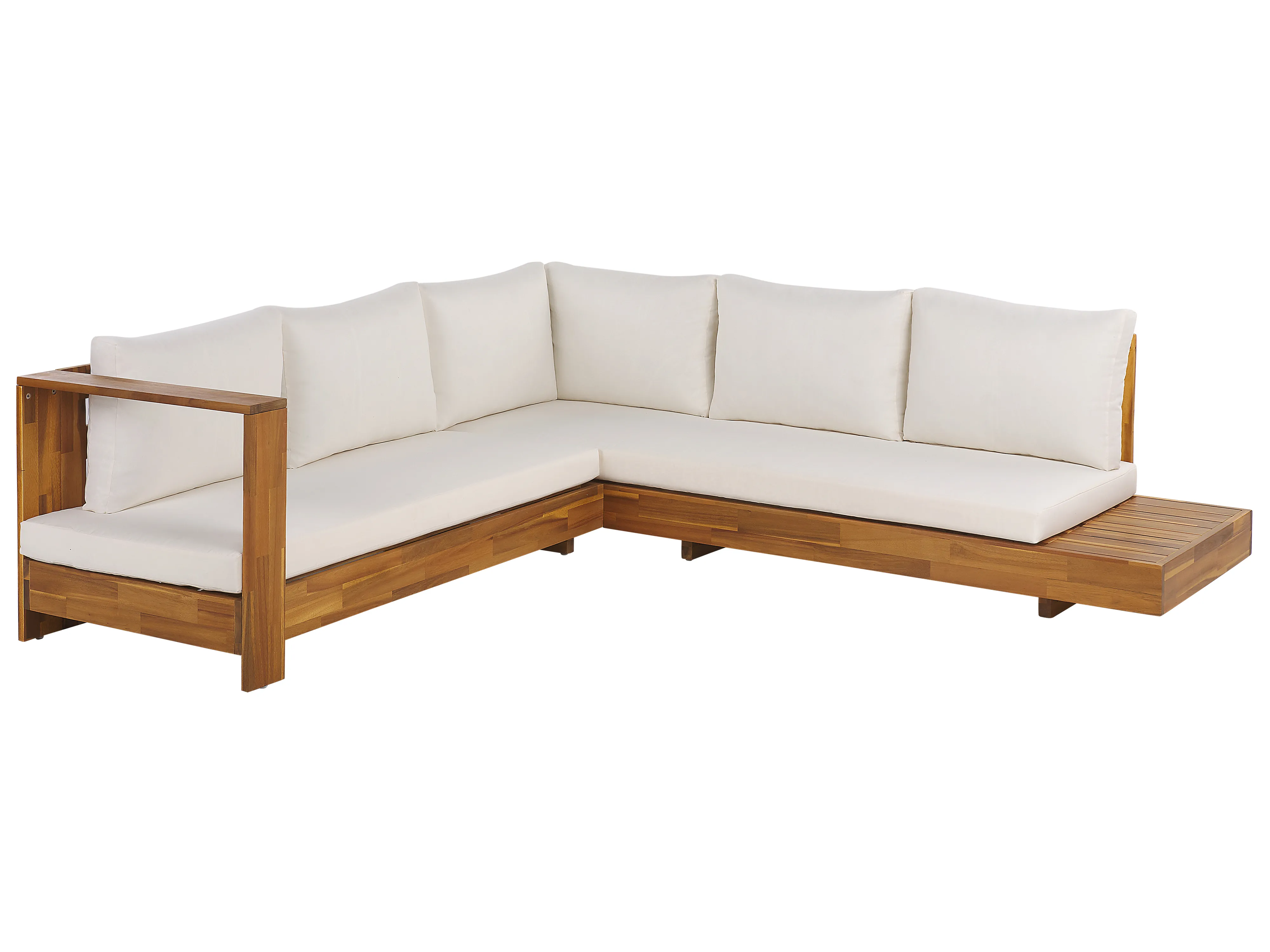 Tuin hoekloungeset met tafel 5-zits MARETTIMO rechtszijdig Gecertificeerd acaciahout Bruin