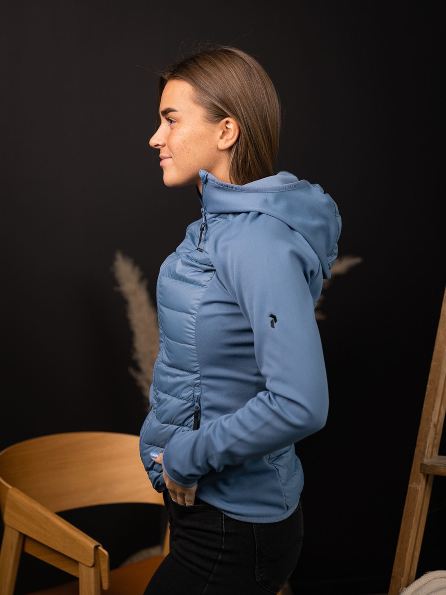 Down Hybrid Hood Jacket