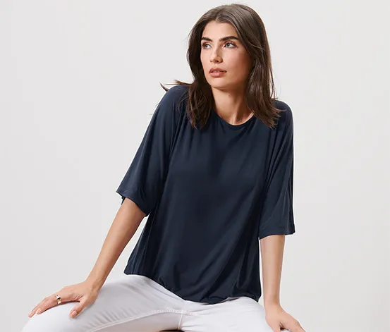 Blusenshirt, dunkelblau