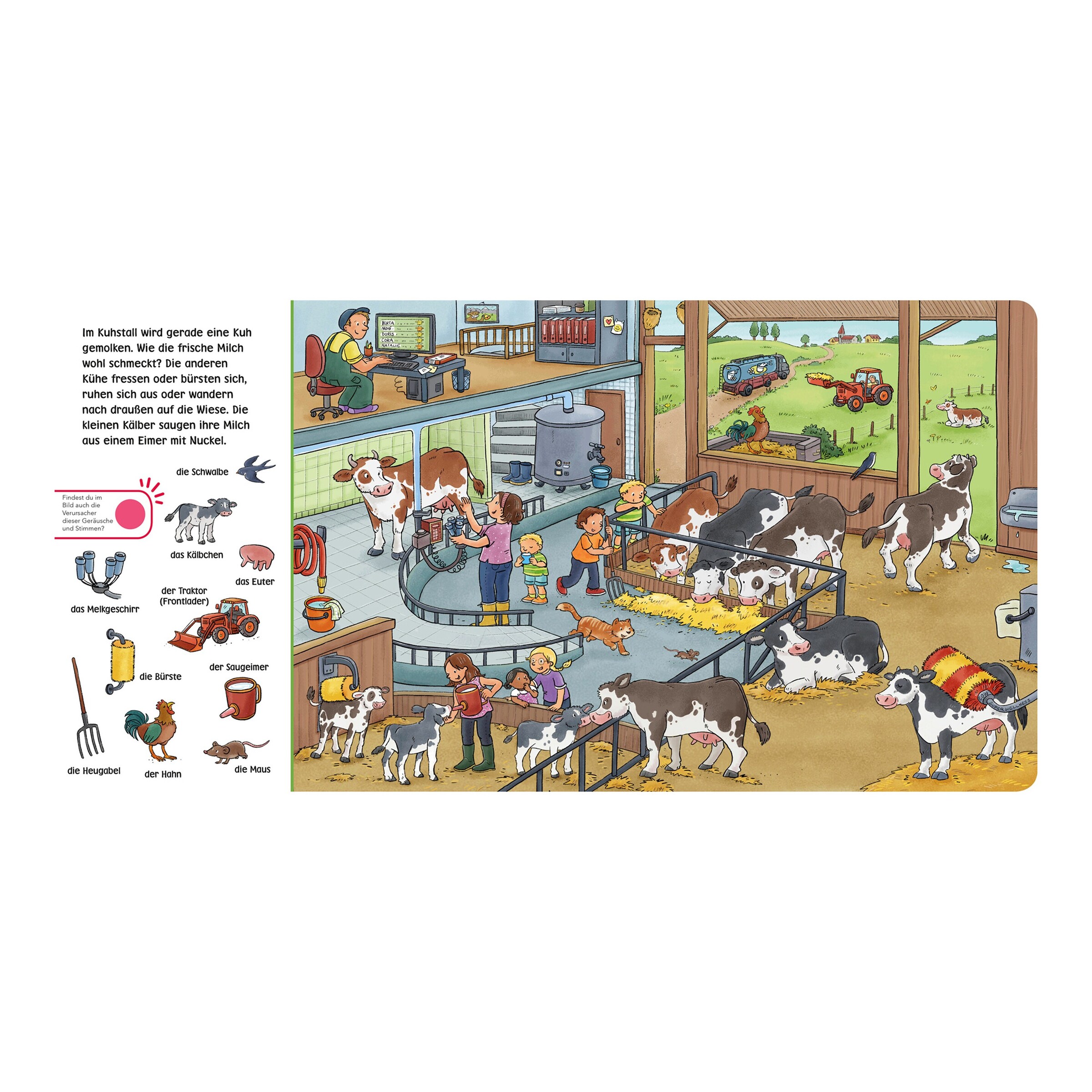 Carlsen Verlag Soundbuch Hör mal: Wimmelbuch - Auf dem Bauernhof