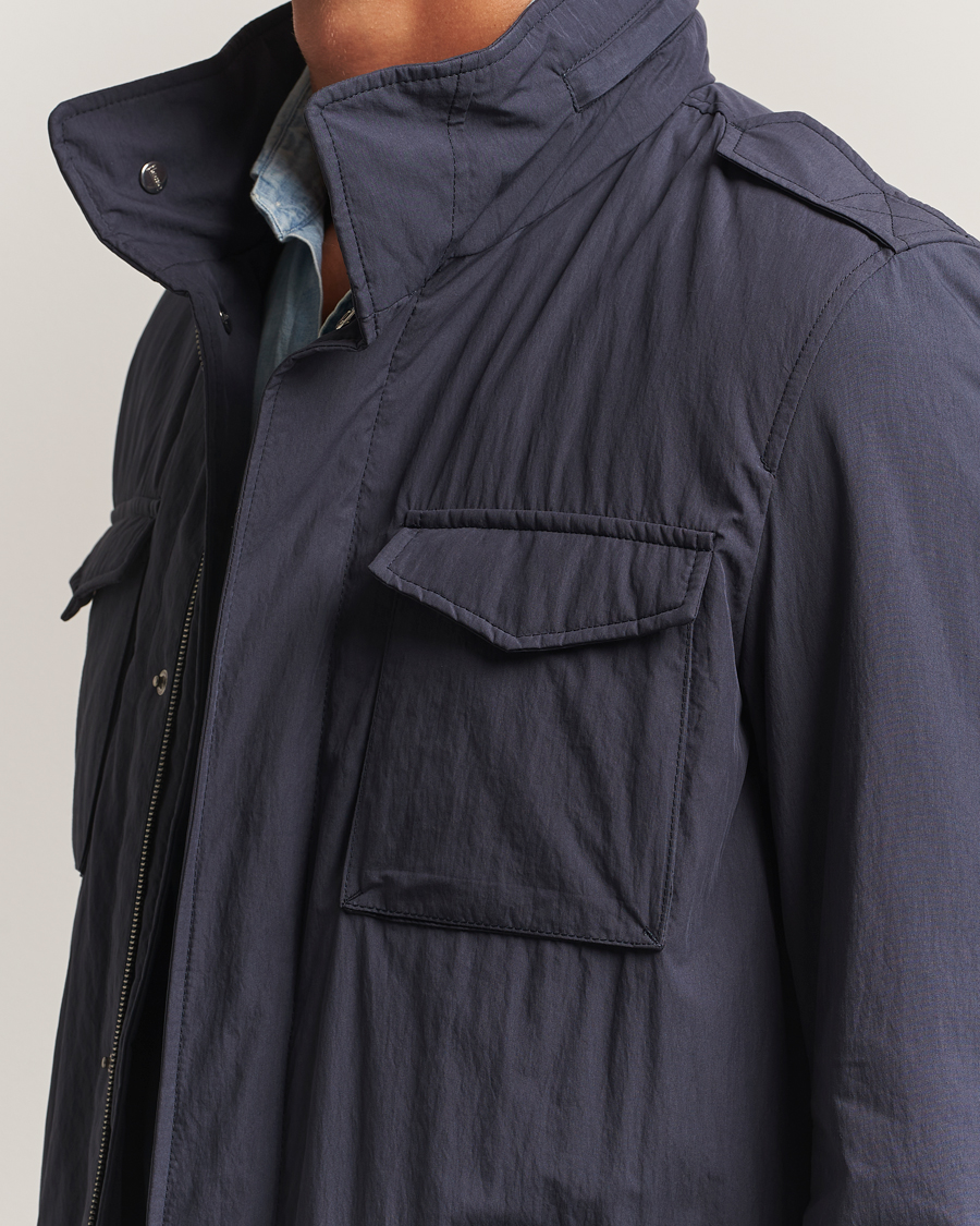 Herno Soft Nylon Field Jacket Navy