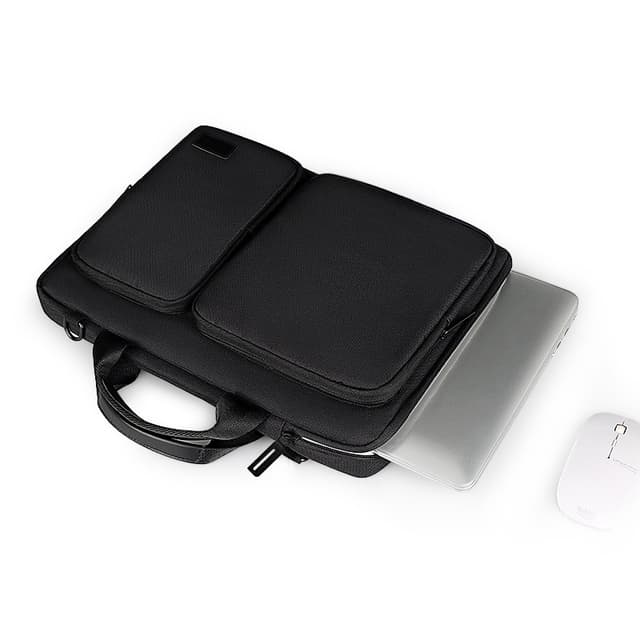 Laptopmappe med skulderrem Sort S