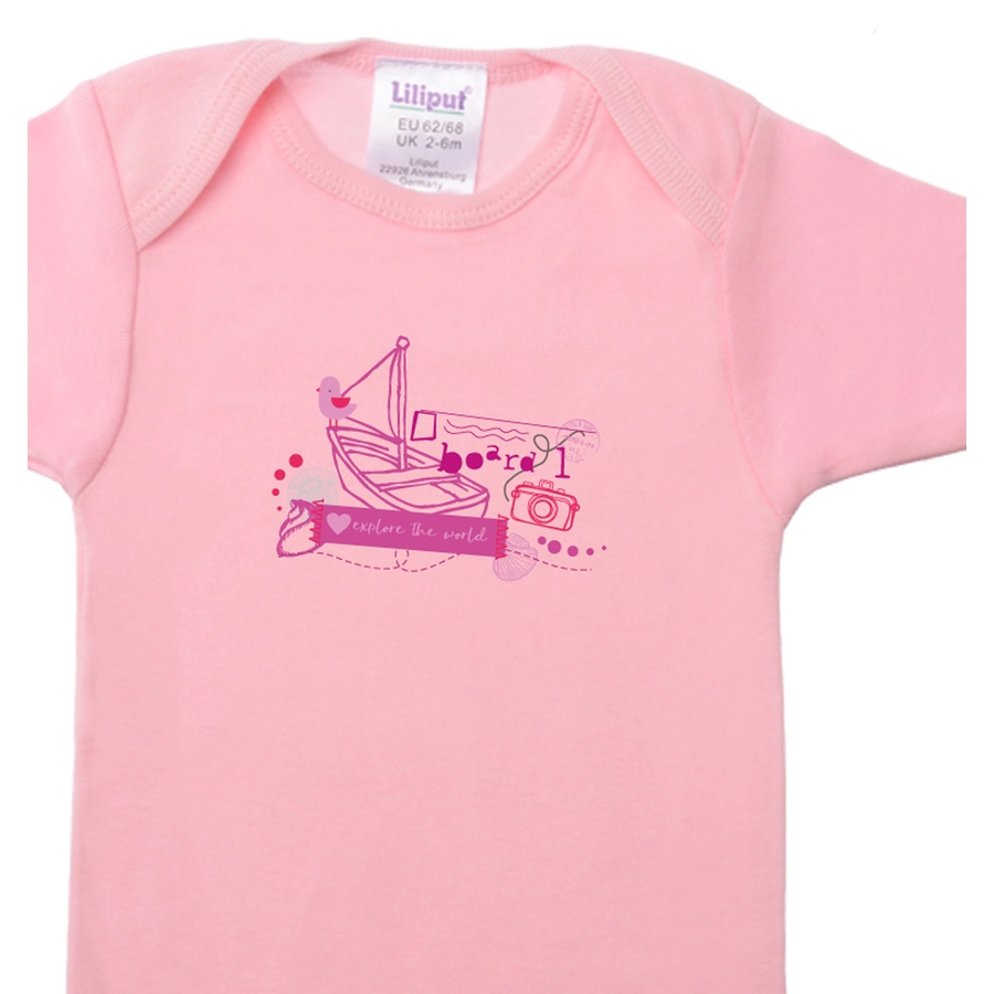 Liliput Kurzarmbody Boot rosa