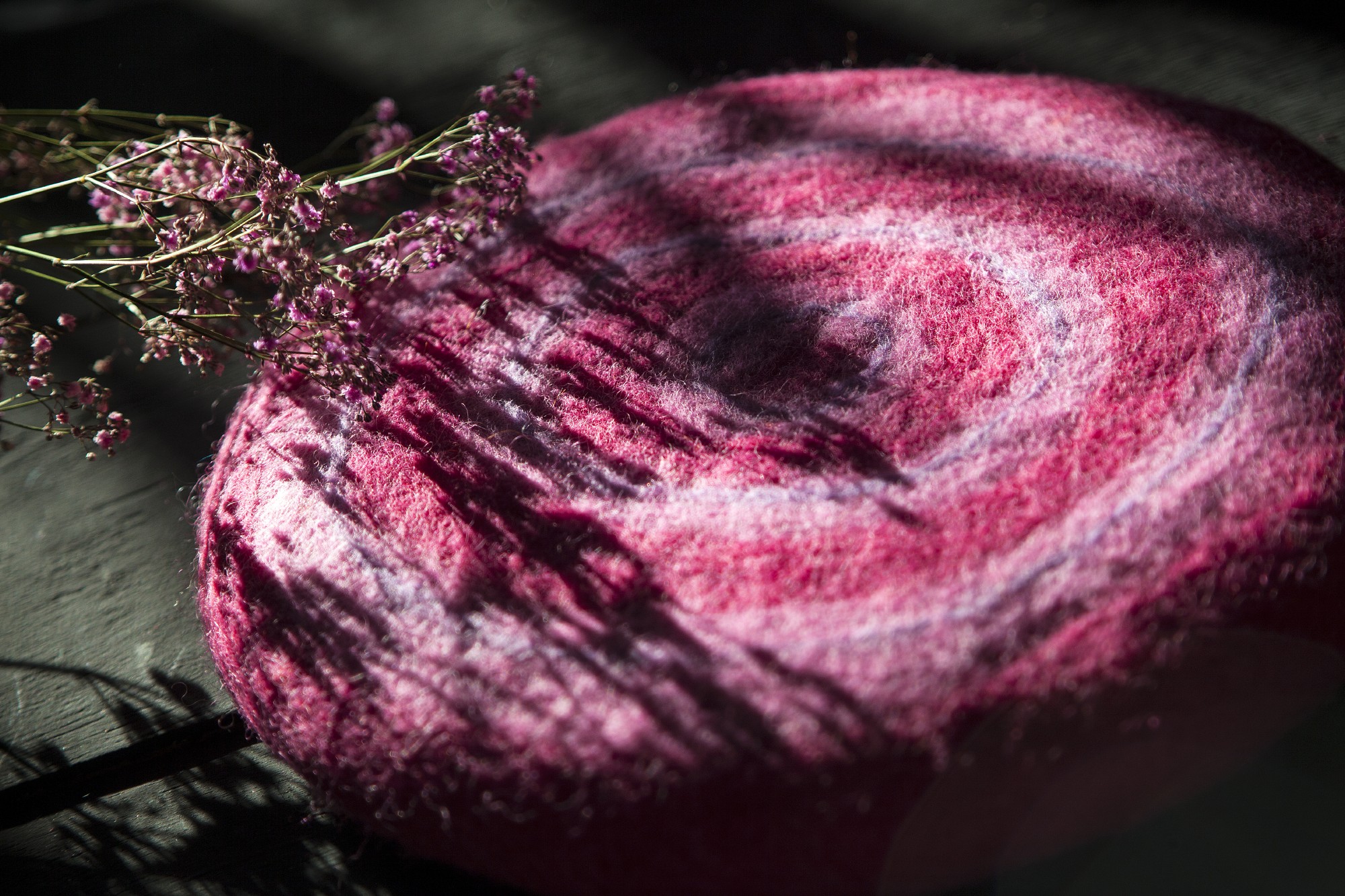Filz-Untersetzer, pink, Ø24cm günstig bestellen