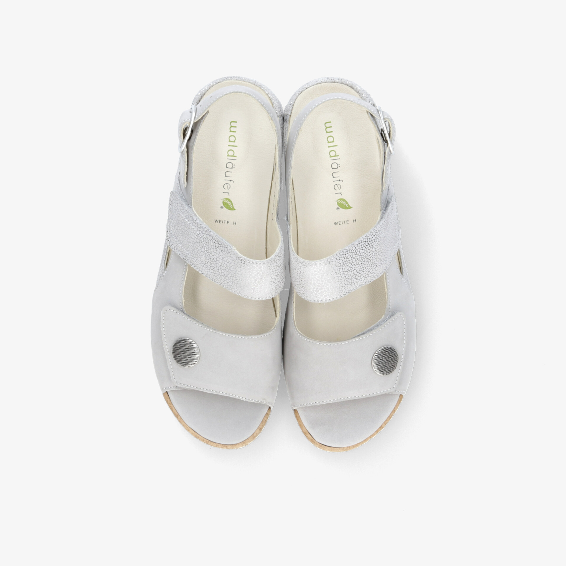 waldläufer Damen Sandalen grau