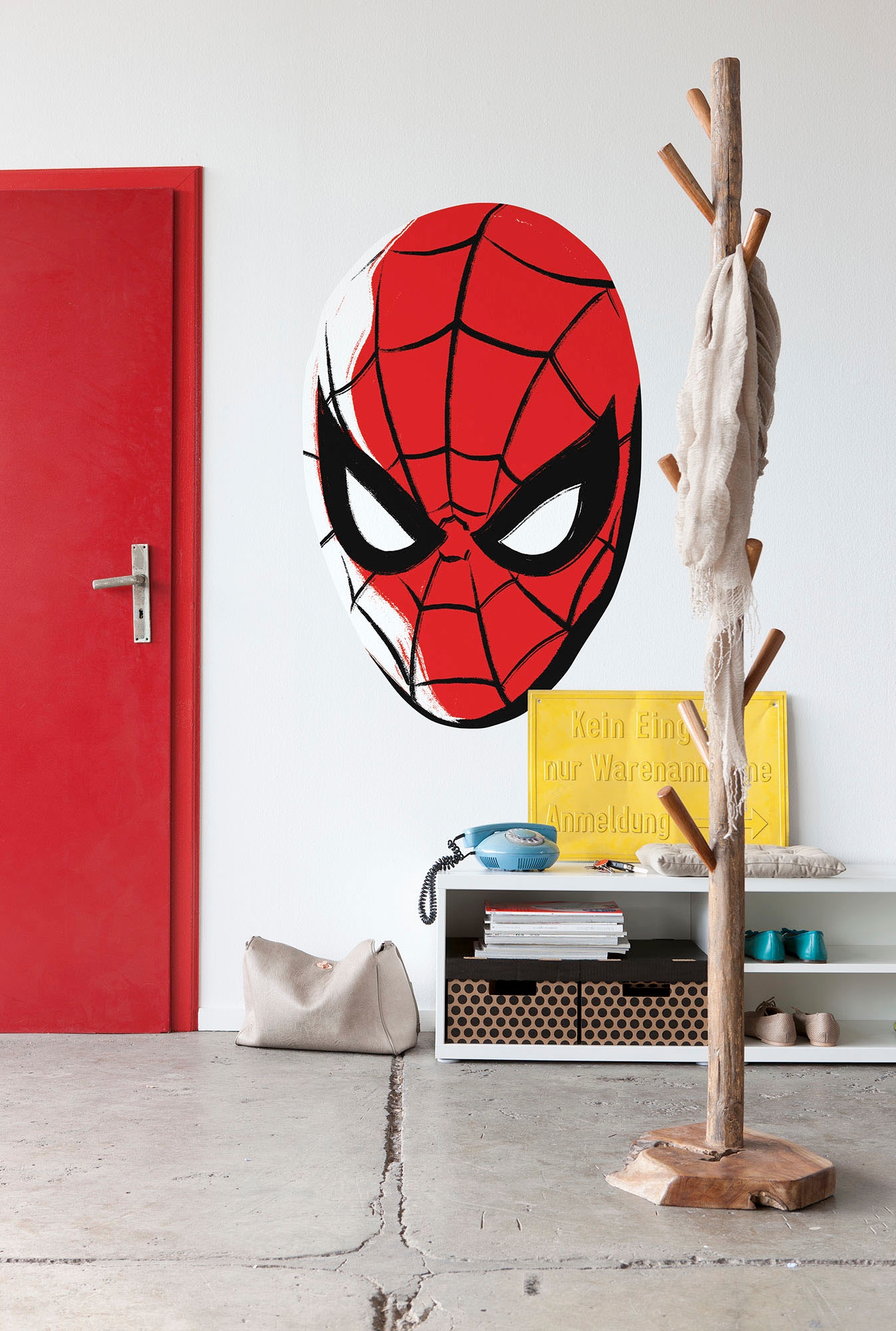 Komar Wandtattoo »Spider-Man Portrait - Grösse 125 x 125 cm« rund und selbstklebend