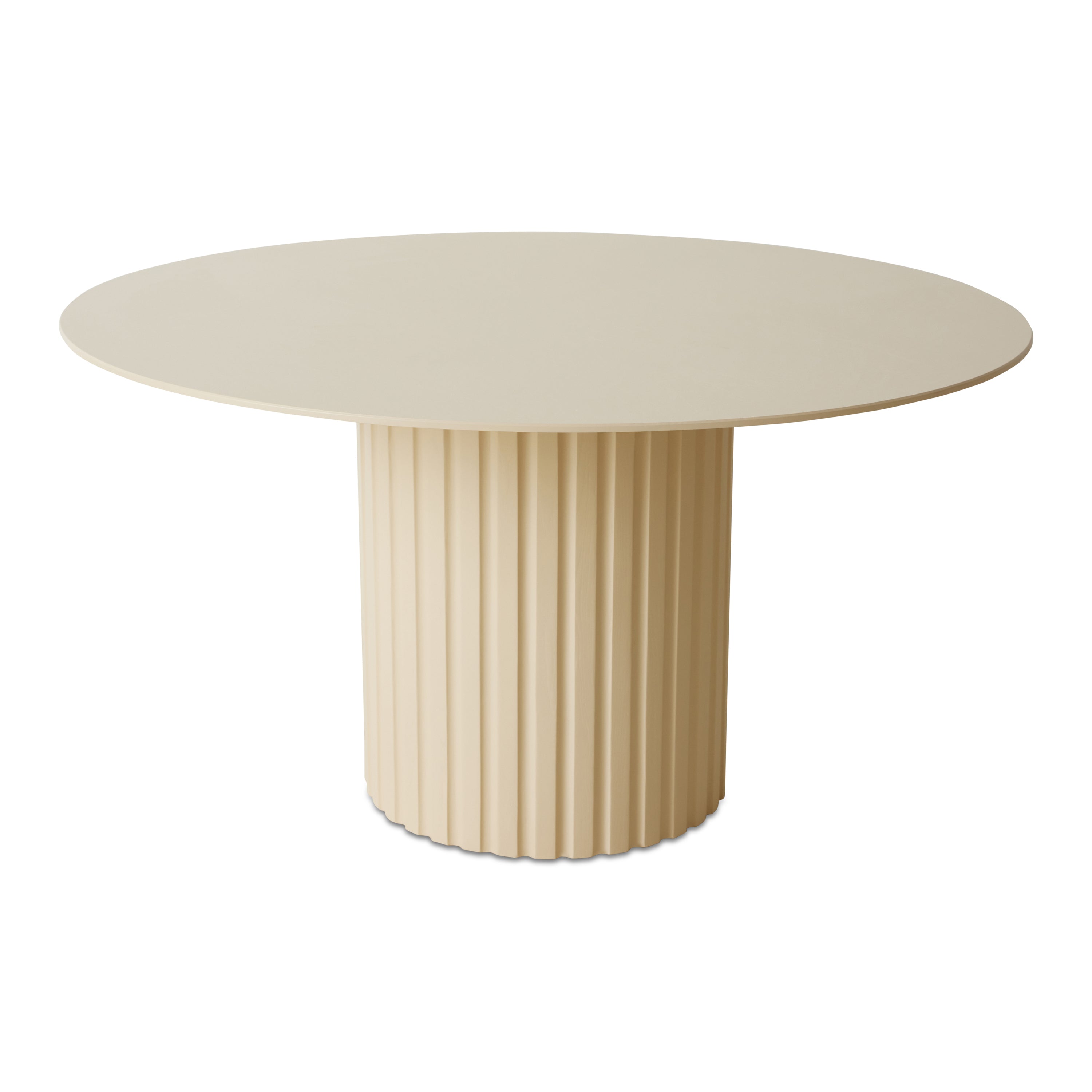 HKliving Pillar Eettafel - Ã 140 cm - Cream