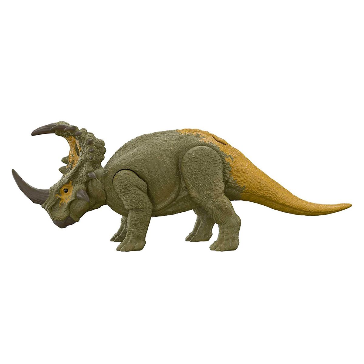 Mattel HDX43 - Jurassic World - Dominion - Roar Strikers - Sinoceratops, Dinosaurier Spielfigur