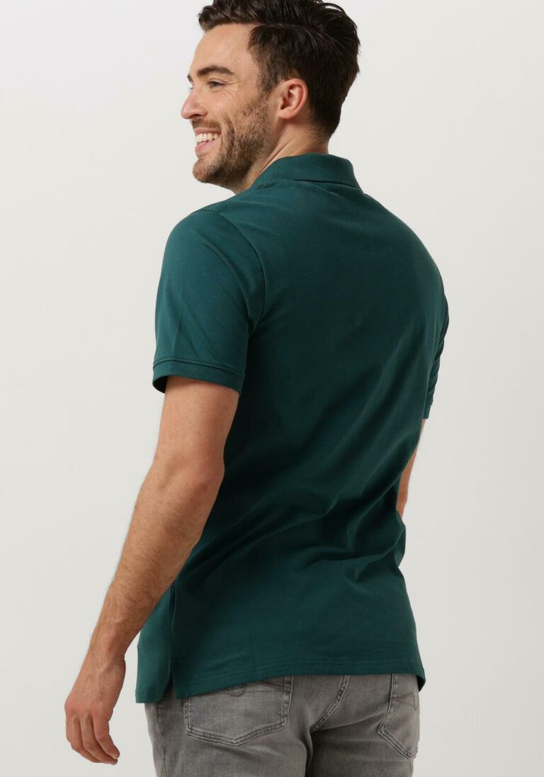 LYLE & SCOTT donkergroene lyle & scott polo plain polo