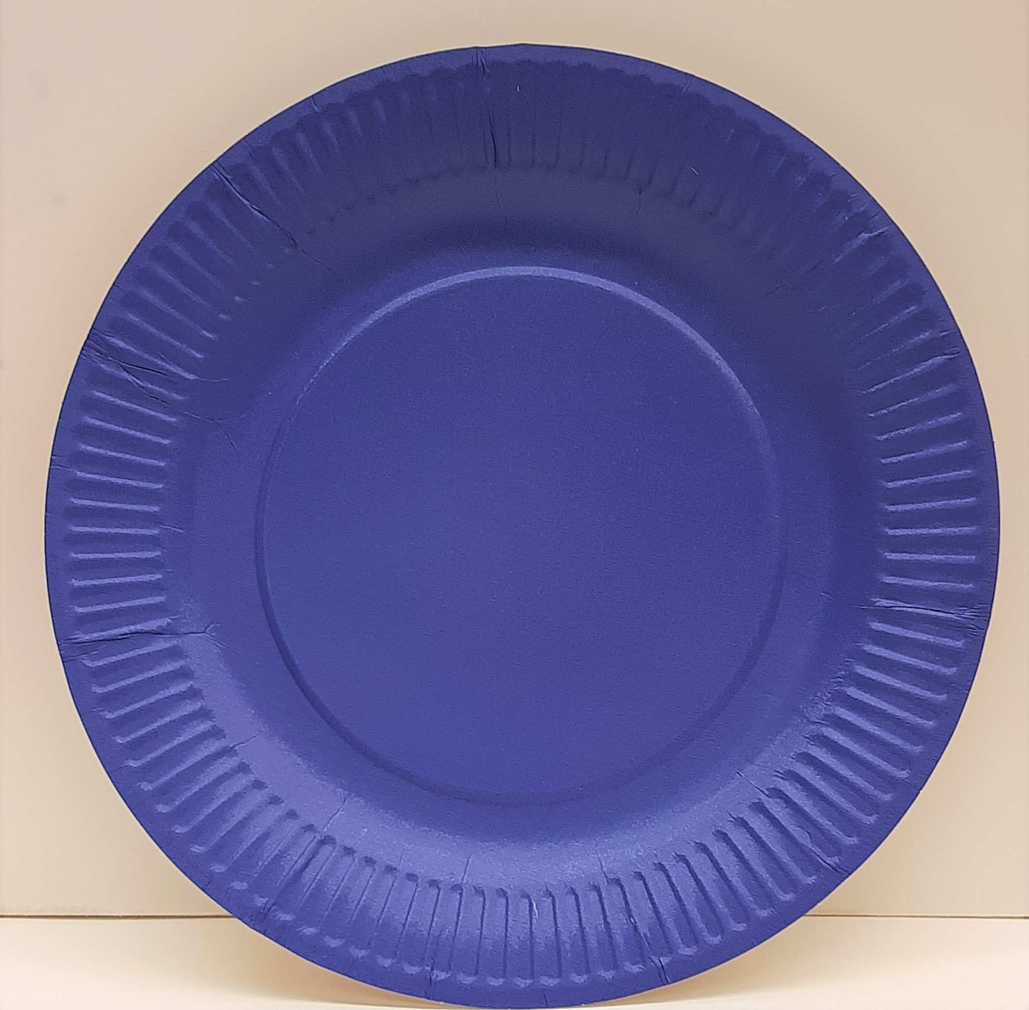 PRATO CARTÃO ACTUEL AZUL 23CM 10 UNIDADES