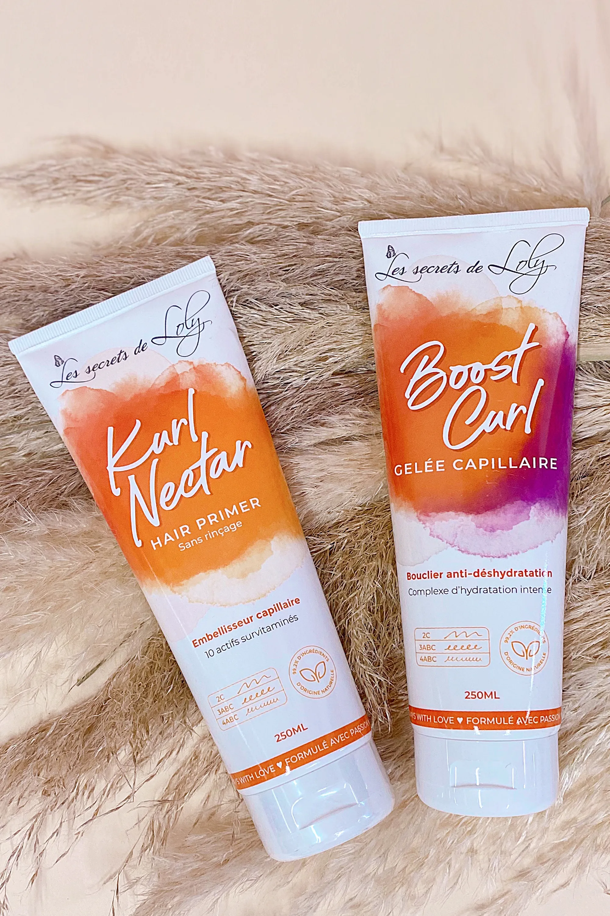 Les Secrets de Loly Duo de soins sans rinçage pour cheveux secs et bouclés-500 ml