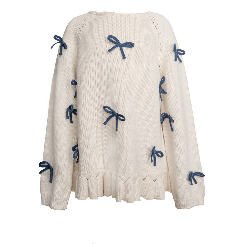 Køb Hanevild Ivory More Bows Sweater