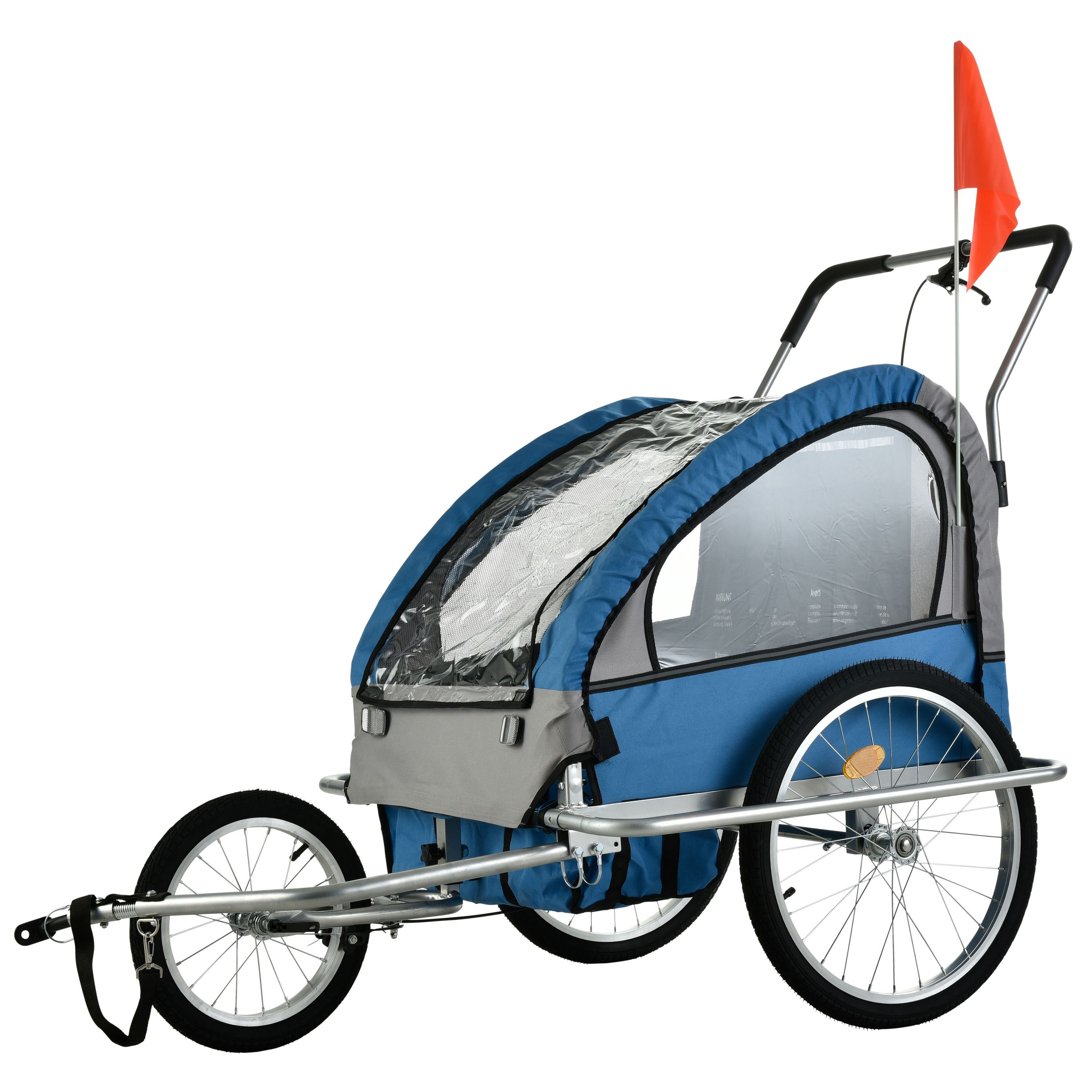 Veloanhänger Jogger 2-in-1 blau