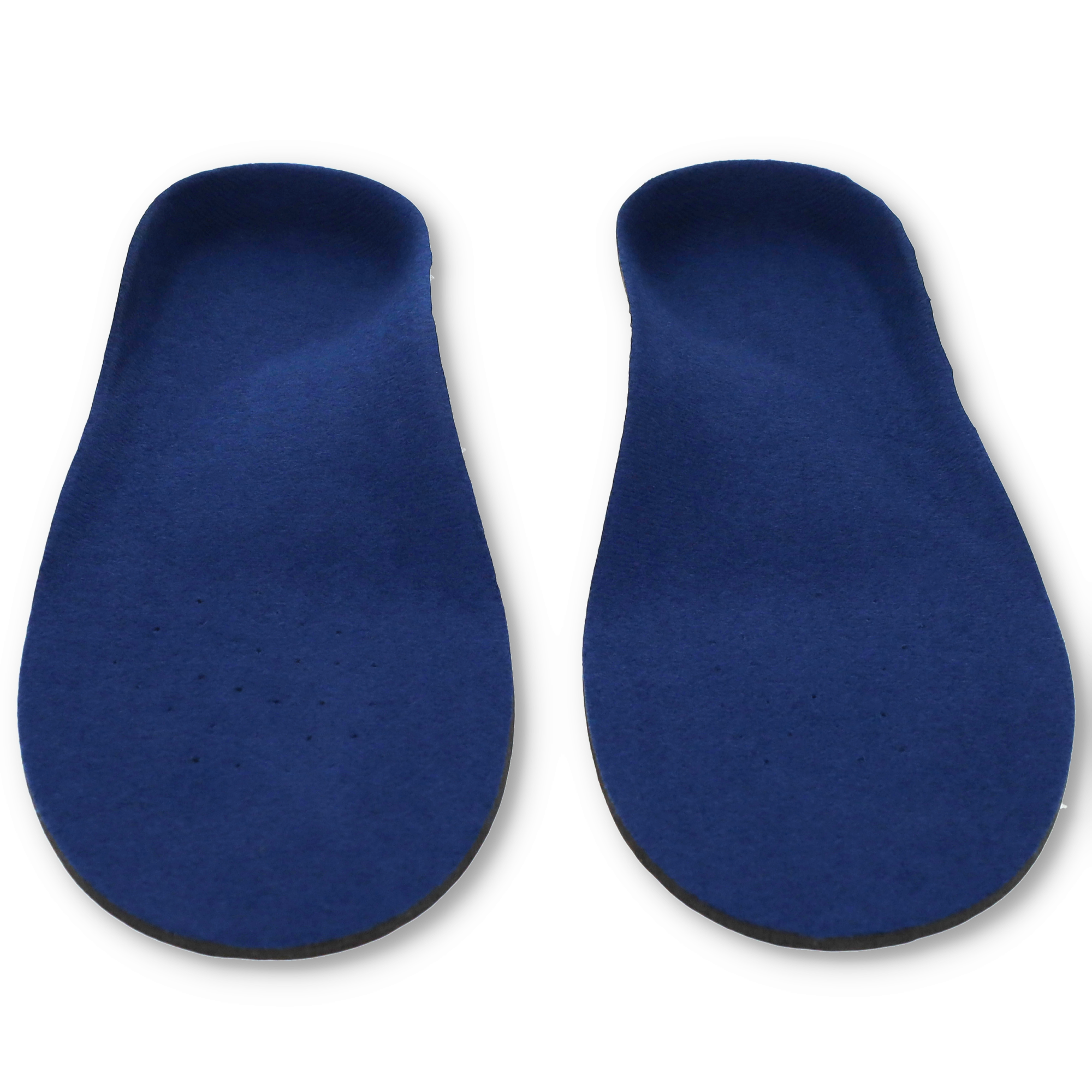 (1 Paar) Gr. 42-44 Schuhsohlen Einlegesohlen Fuss Stütze mit Wölbung - Blau / Schwarz