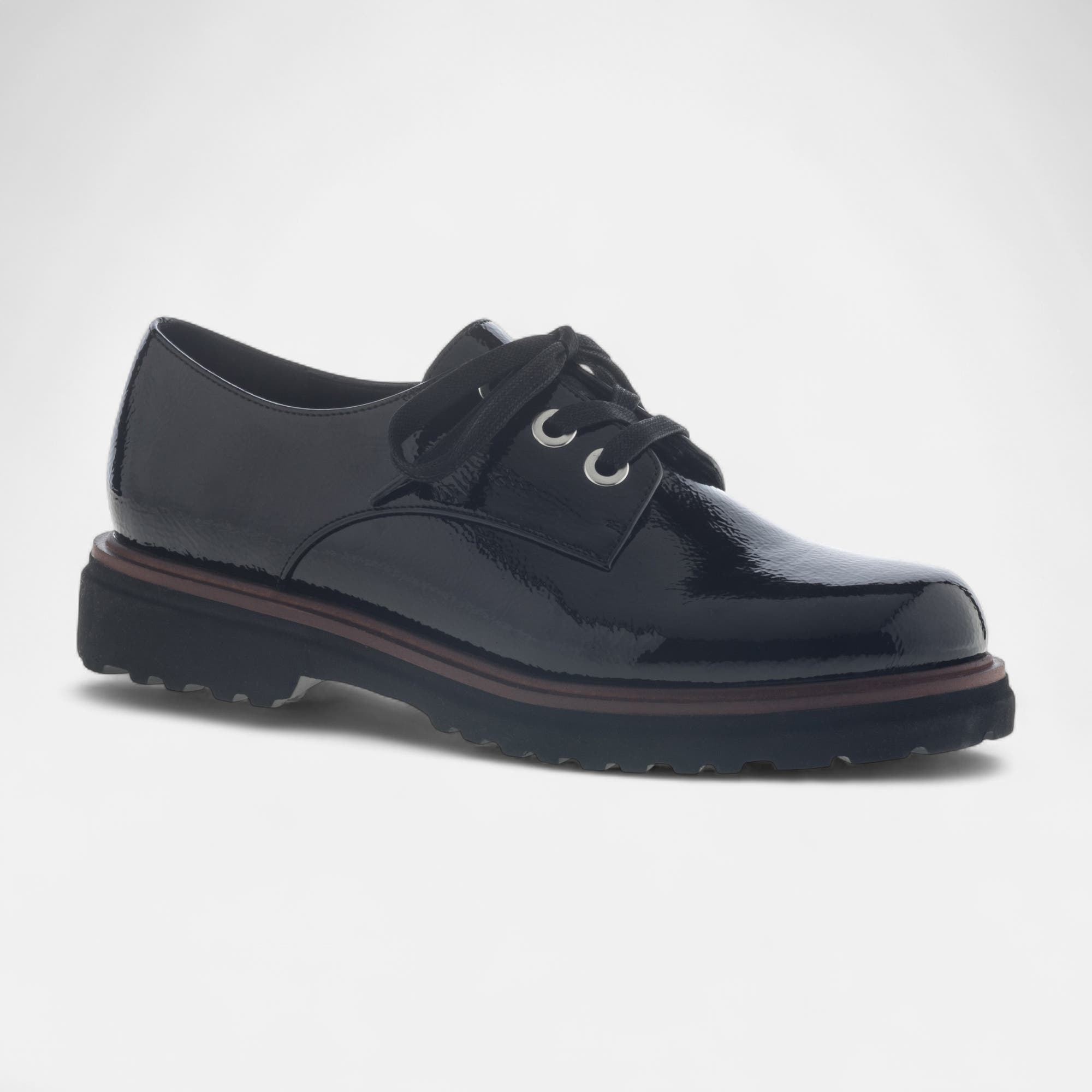 Derbies Femme noir vernis