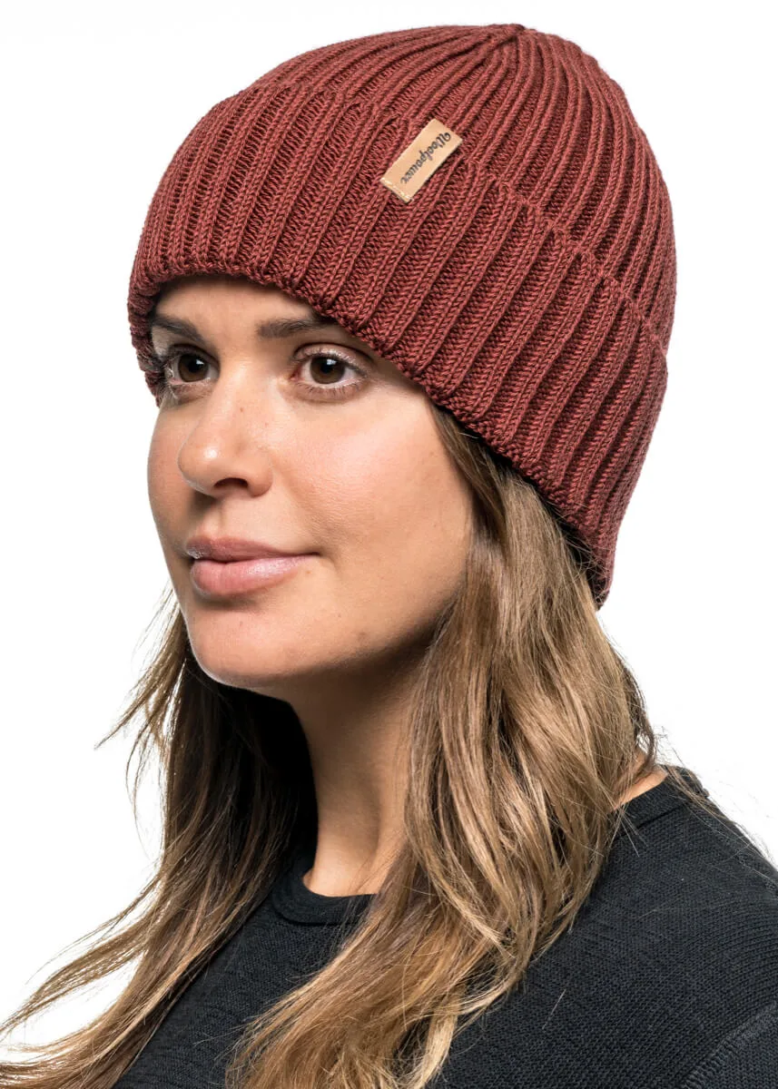 Woolpower Beanie Rib Rust Red