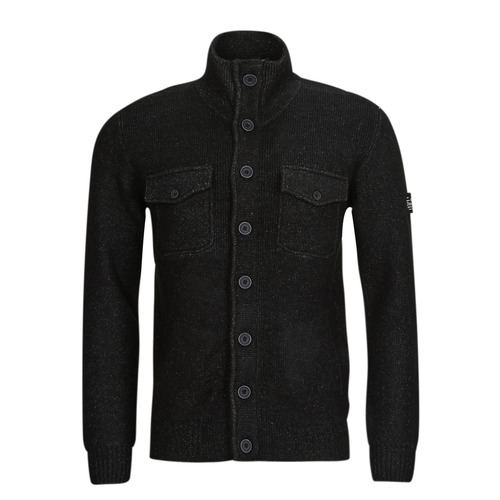 Petrol Industries - MEN KNITWEAR COLLAR CARDIGAN - Noir