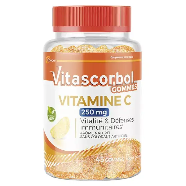 Vitascorbol Vitamina C em Gomas 250mg - 45 gomas