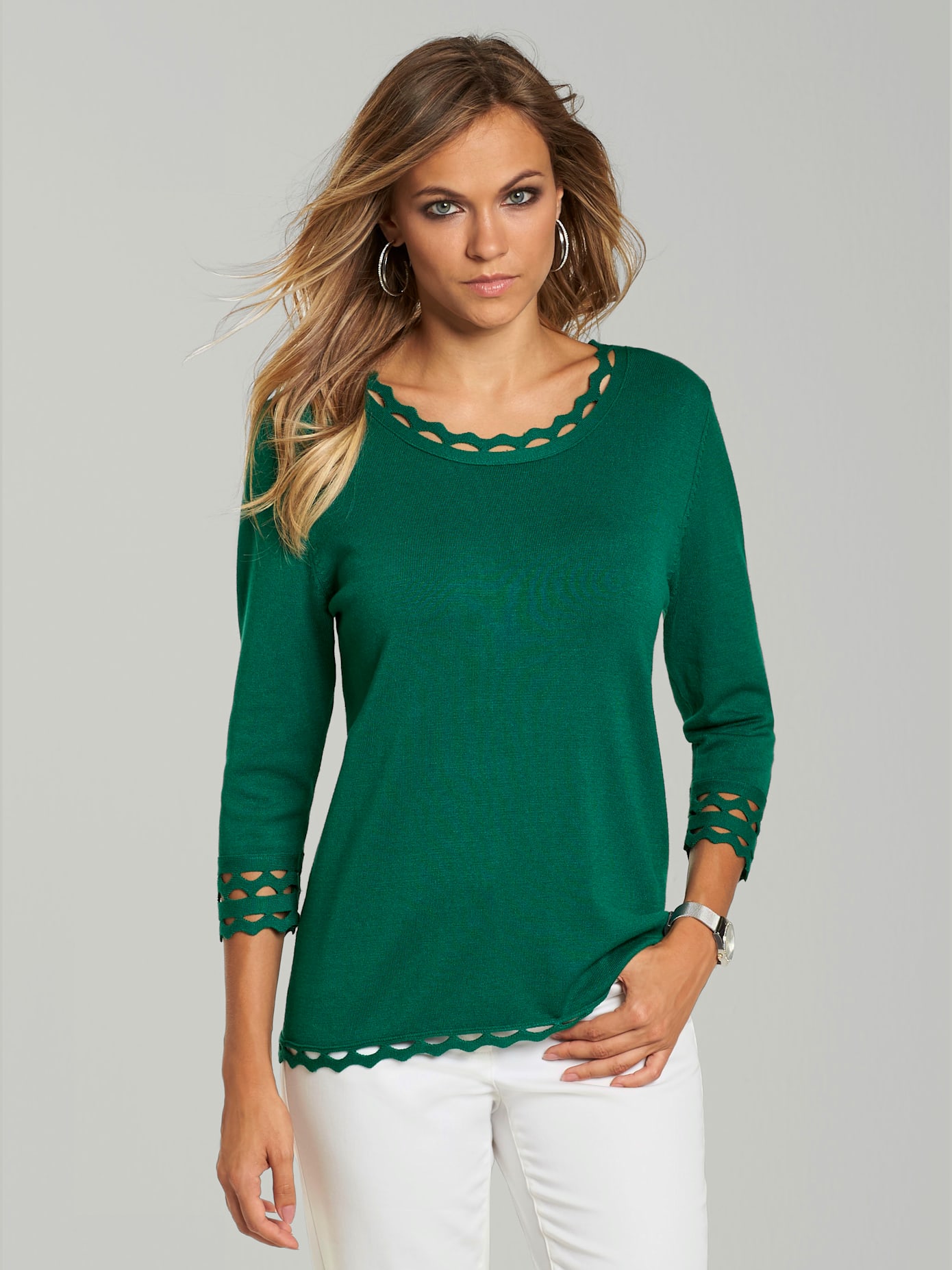 Pull à manches 3/4 viscose