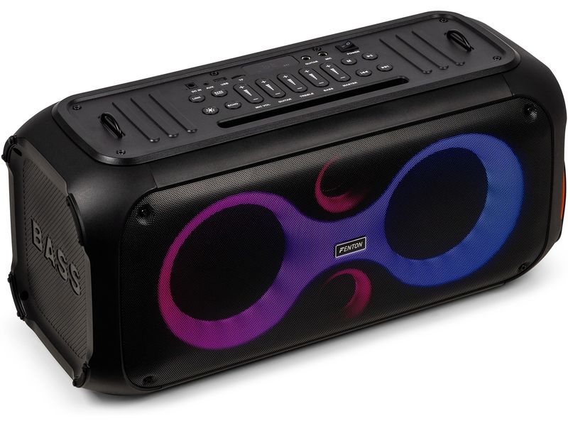 Fenton Bluetooth Speaker Core120 Schwarz Tragbarer Bluetooth-Party-Lautsprecher