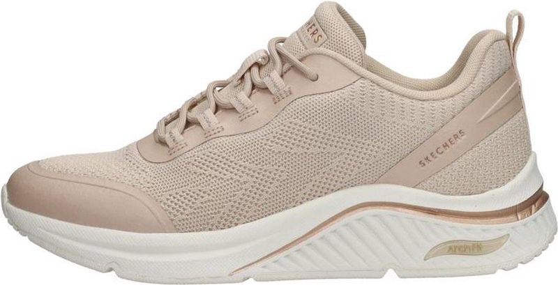 Skechers - Arch Fit S-Miles - Sneakers - Roze - Stof - Vetersluiting