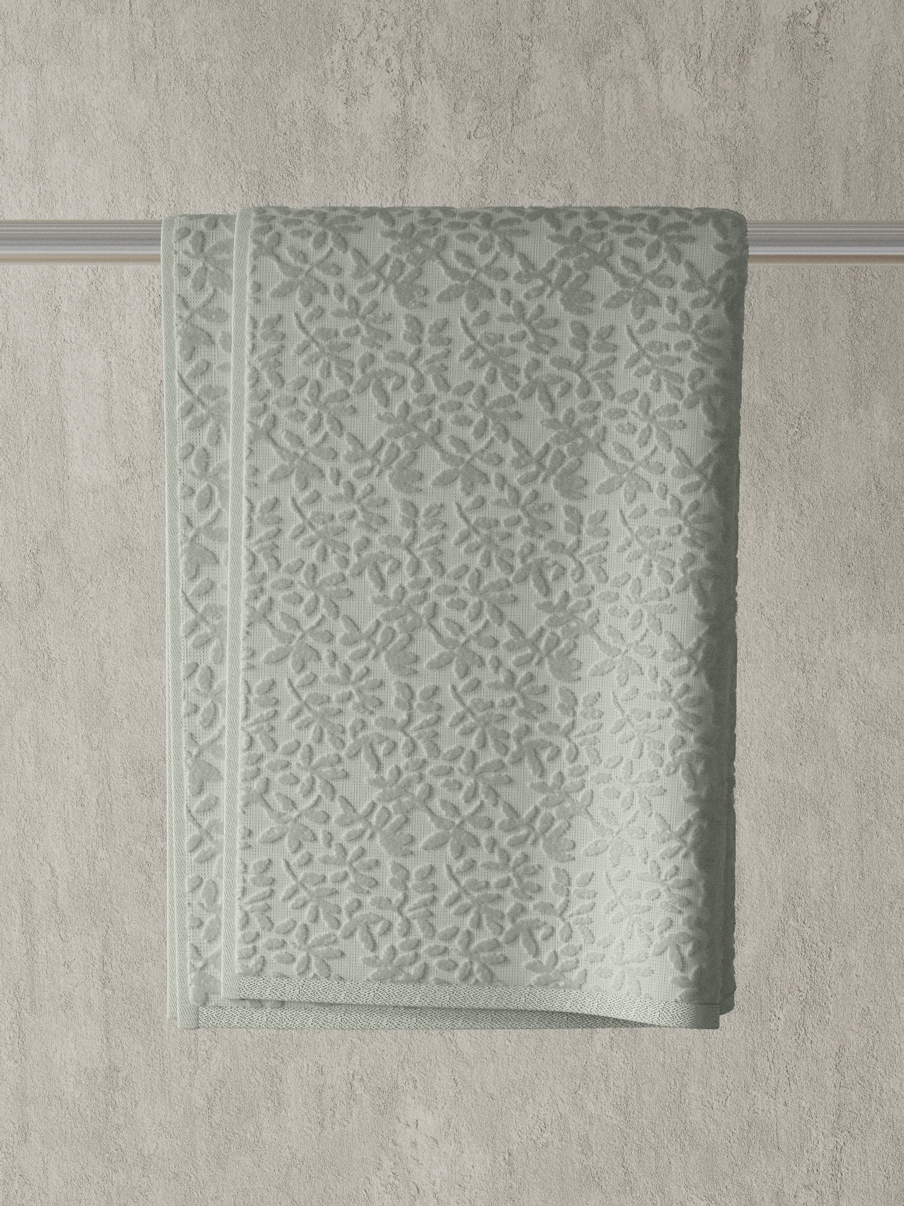 Vantona Jacquard Leaf 500gsm 100% Cotton Towel