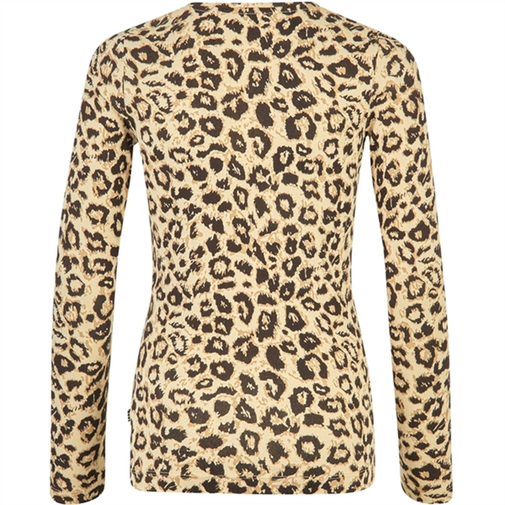 Organic Talino Bluse Leo Aop/Black Coffee