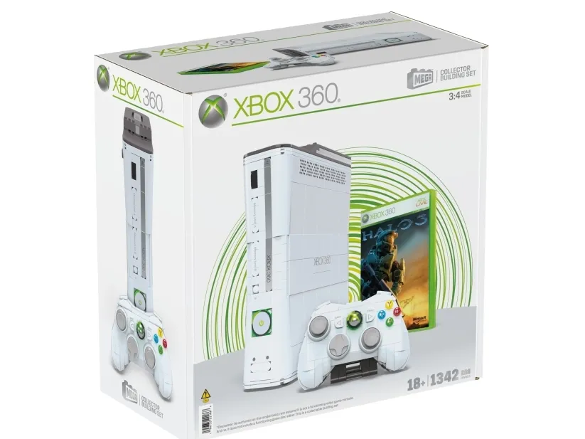 MEGA Showcase Microsoft Xbox 360, Byggesæt, 18 År, Plast, 1342 stk, 2,76 kg