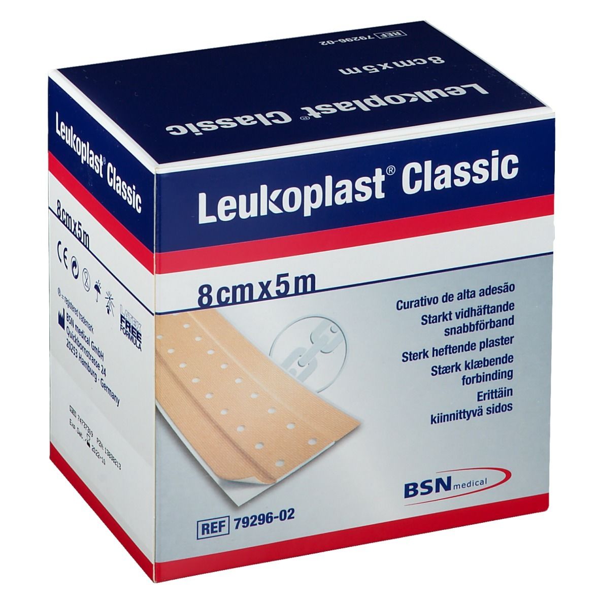 Leukoplast® Classic Pflaster 8 cm x 5 m Rolle