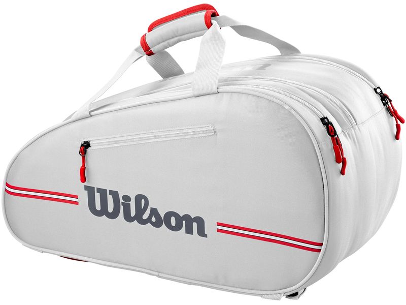 Wilson Padel Bag Weiss Praktische Tasche für Padel Schläger