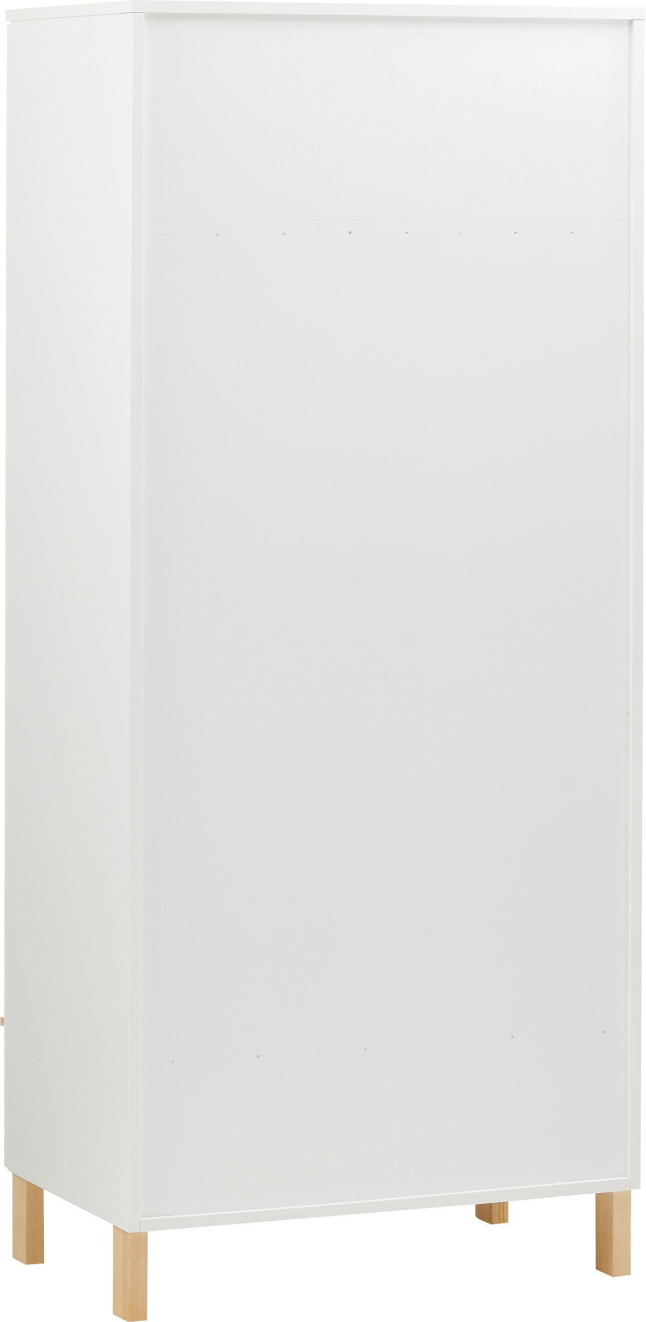 MIO Schrank - Weiss / B: 80.0 cm x T: 52.0 cm x H: 185.0 cm