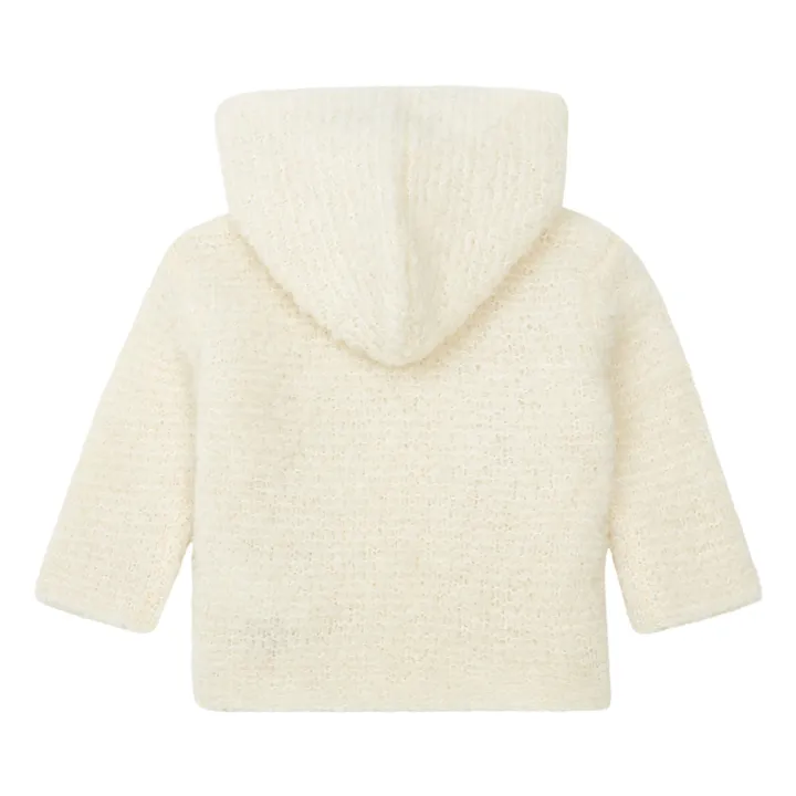 Bonton Manteau à Capuche Laine et Alpaga Miro | Ecru