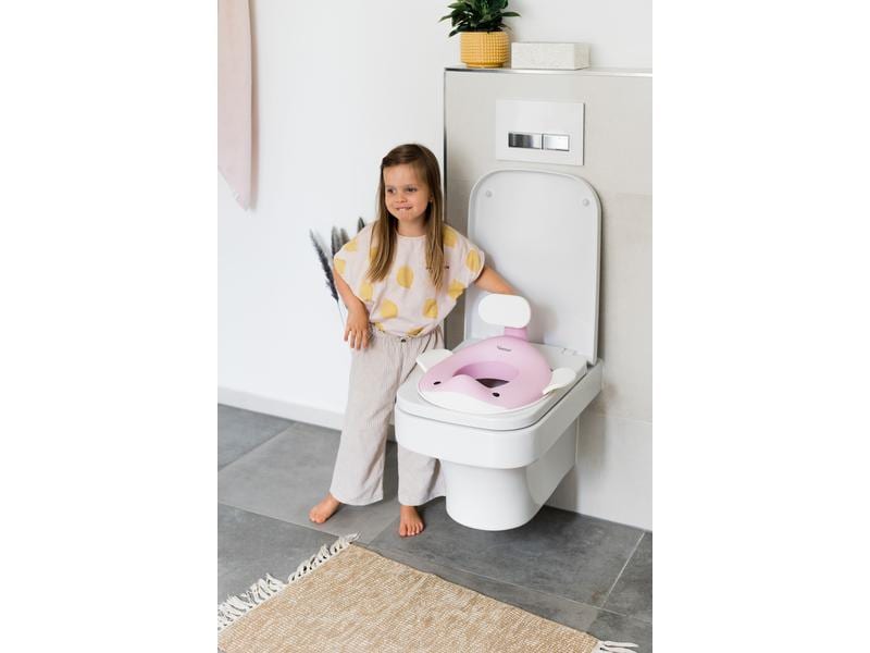 Kindsgut Toilettensitz Wal Zartrosa Toilettensitz für Kinder