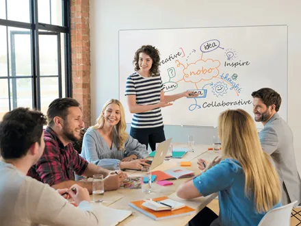 Whiteboard ImpressionPro Wide emalj. 55