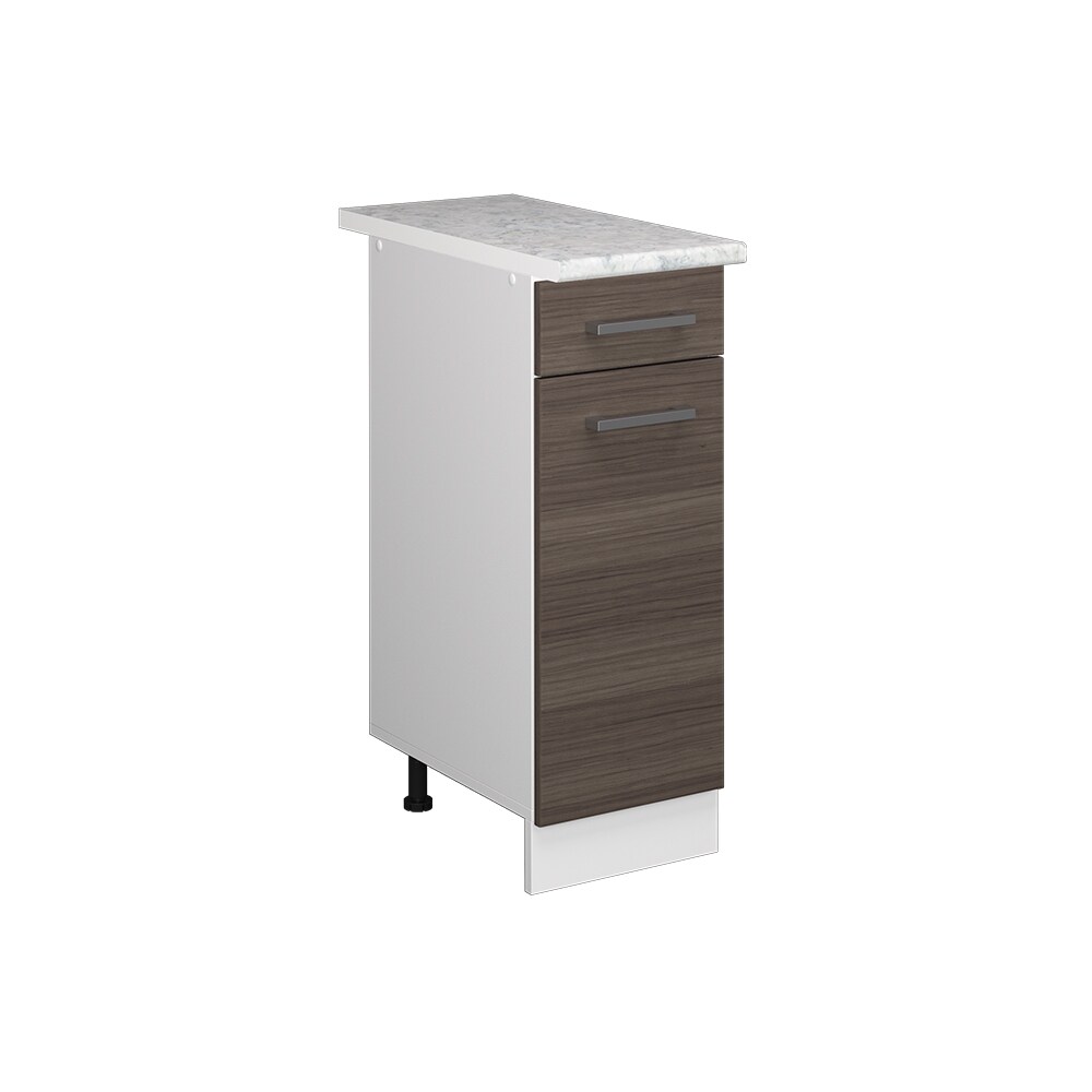 Vicco Schubunterschrank Küchenschrank Küchenzeile R-Line 30 cm Weiß Edelgrau Tür Schublade Arbeitsplatte
