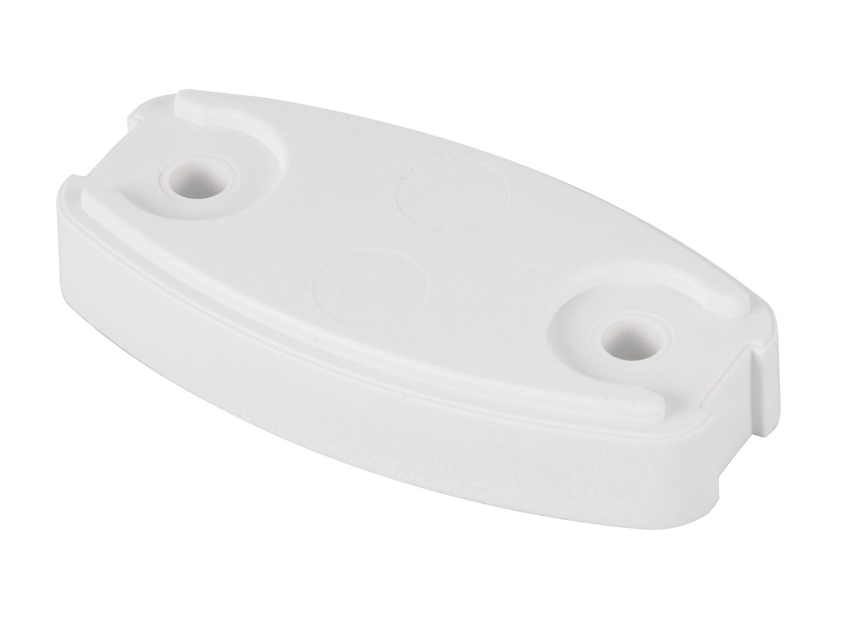 Plopp deurvanger onderlegplaat - white