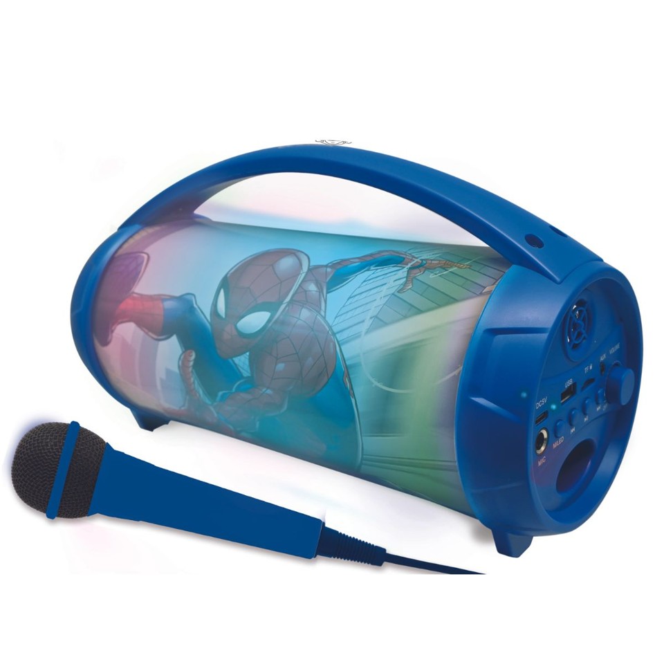 Lexibook - Spider-Man Bluetooth® lyshøjttaler med mikrofon