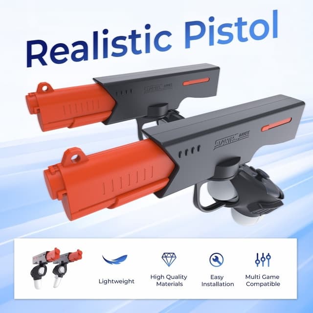 DEVASO For Meta Quest 3 VR Gaming Gun Shooting Game Håndtag
