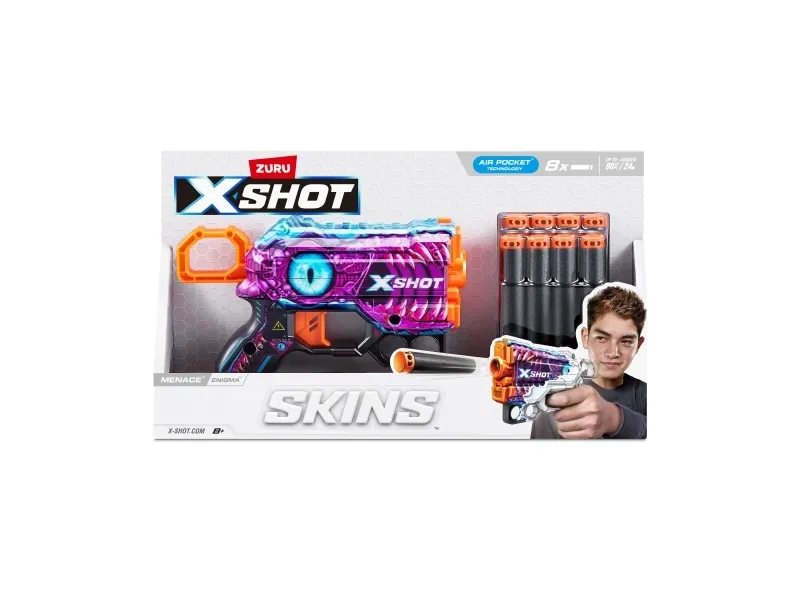 X-Shot Skins Menace Dart Blaster (8 Darts)