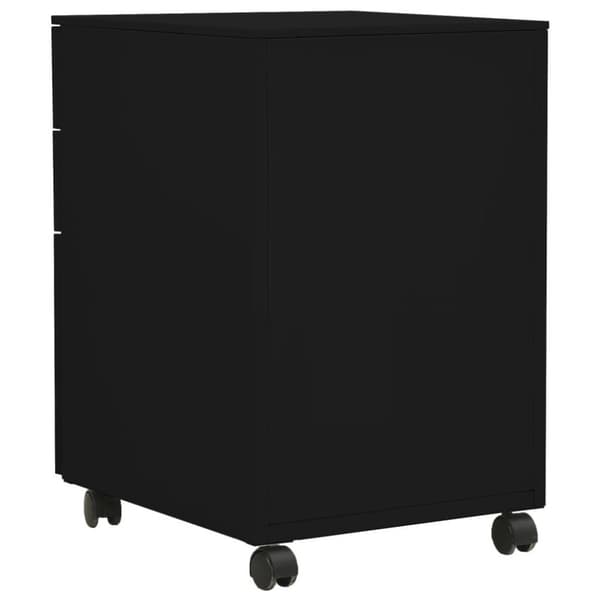 vidaXL Mobilt arkivskap svart 39x45x60 cm stål