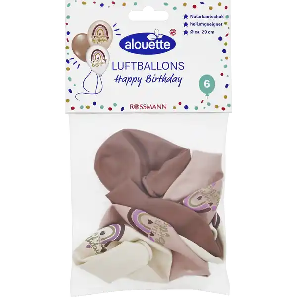 ALOUETTE LUFTBALLONS HAPPY BIRTHDAY