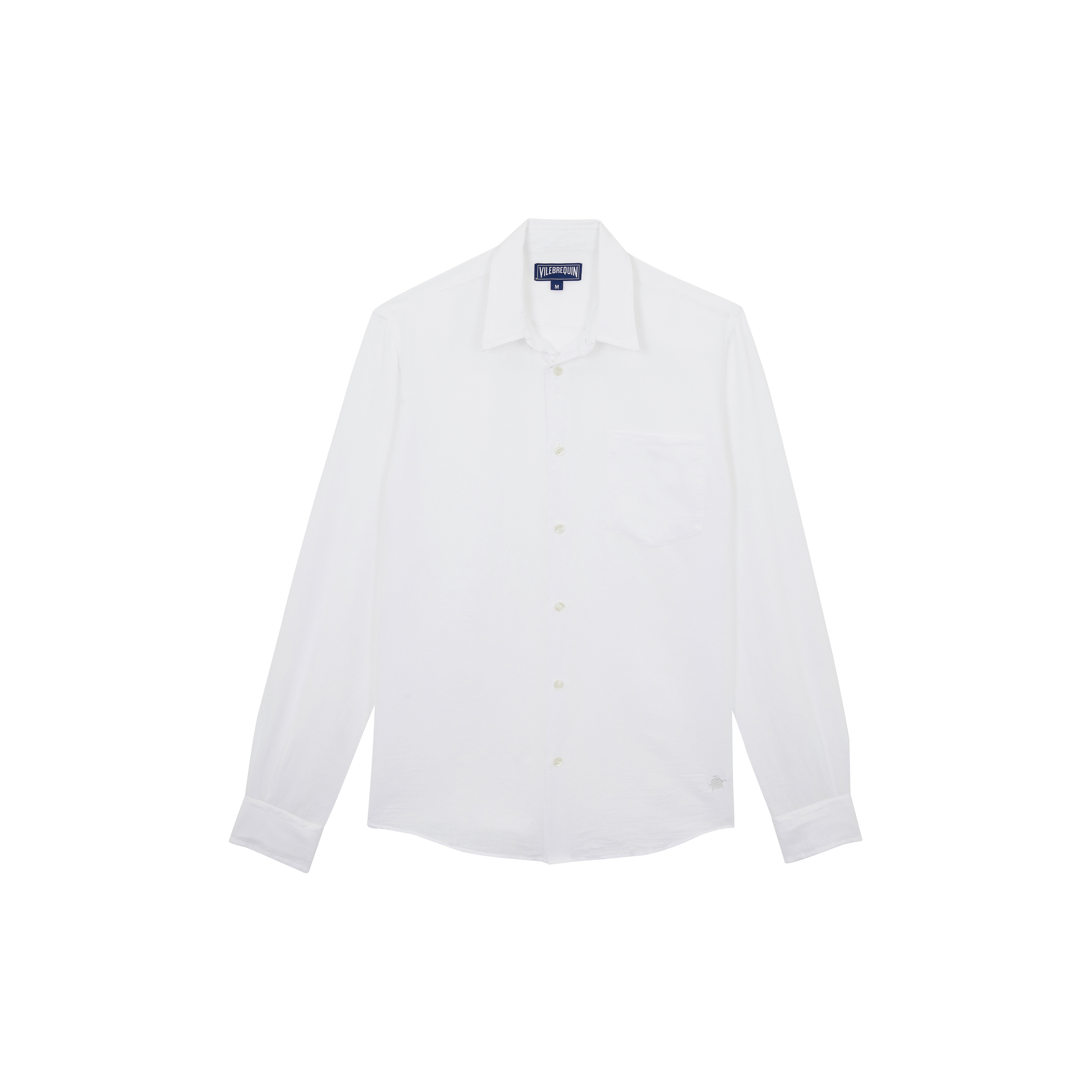 Chemise en lin et coton homme unie