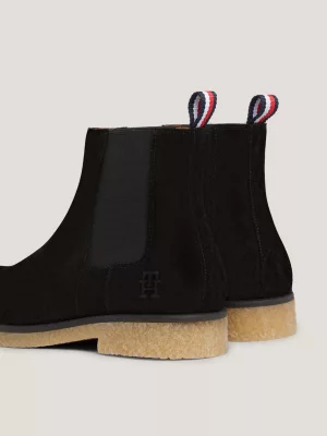 Botas Chelsea de camurça com monograma TH
