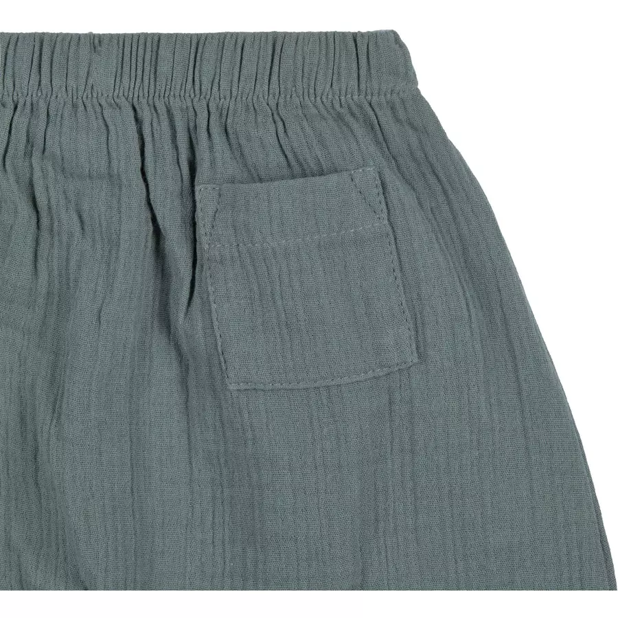 LÄSSIG Musselin Hose petrol green